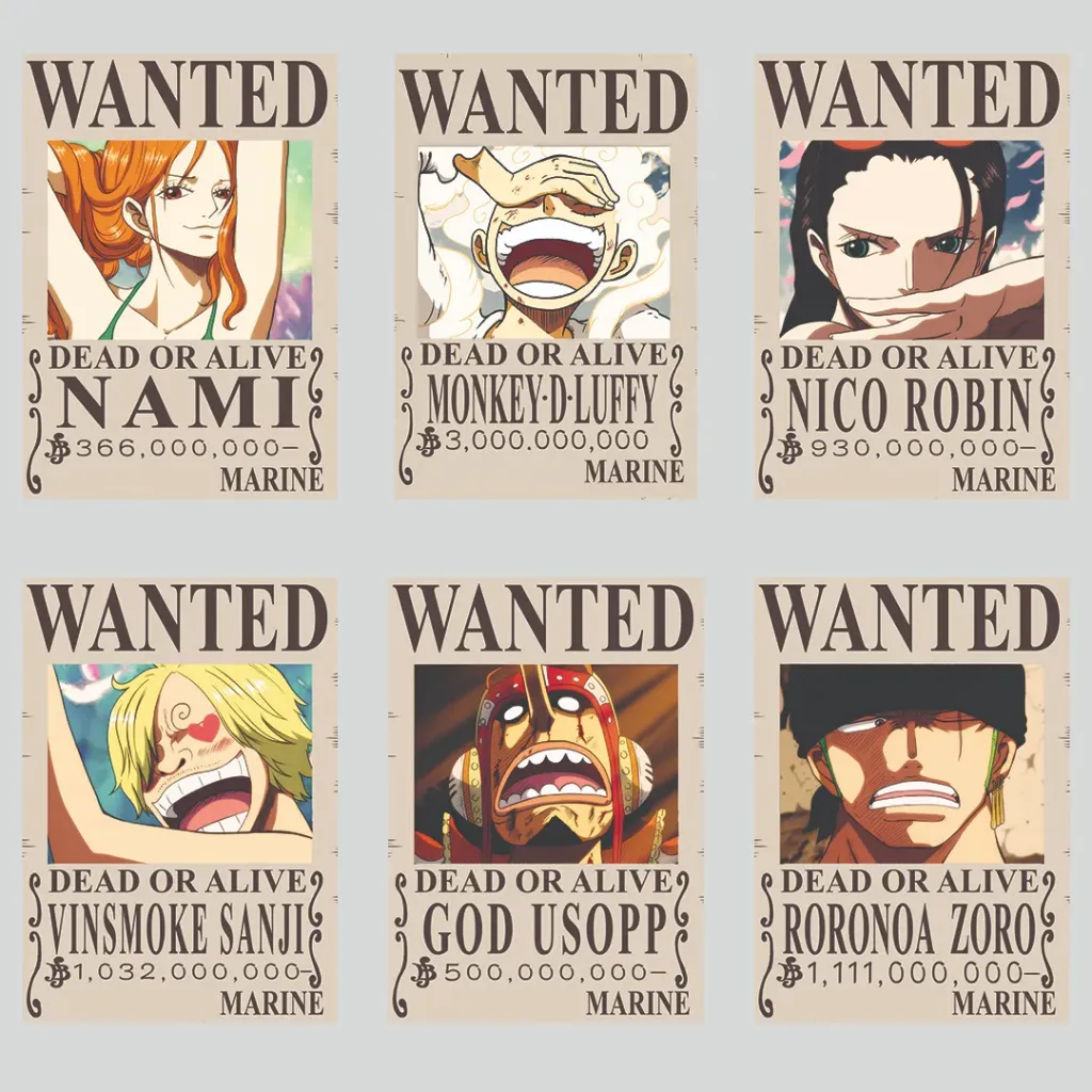 ONE PIECE wanted poster